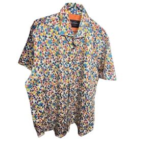 Robert Graham Multicolor Triangle Pattern Shirt